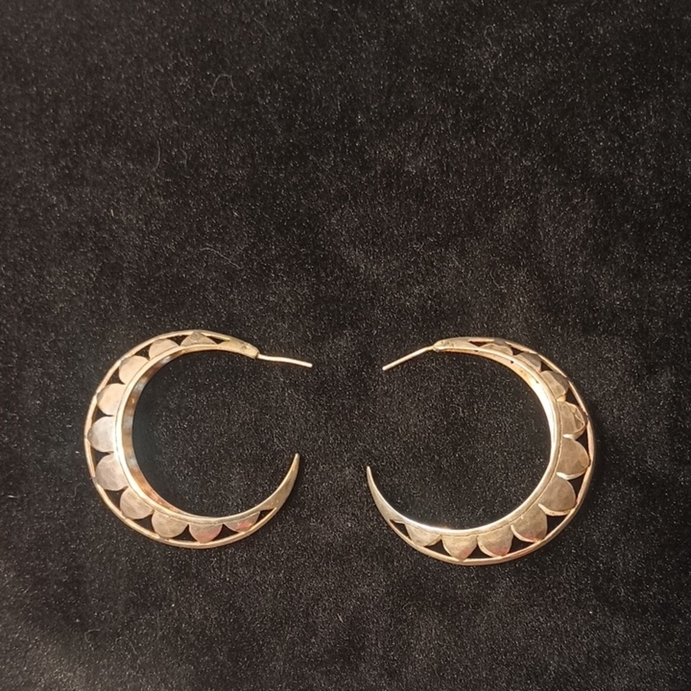 Sterling Silver Hoop Earrings Silpada